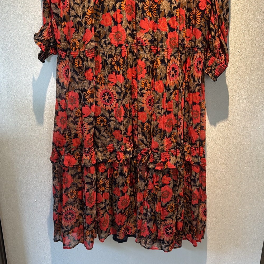 Boden Floral Long Sleeve Maxi Dress size XL - Picture 5 of 5